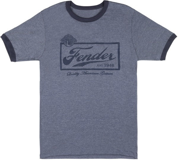 Fender Beer Label T-Shirt, Blue