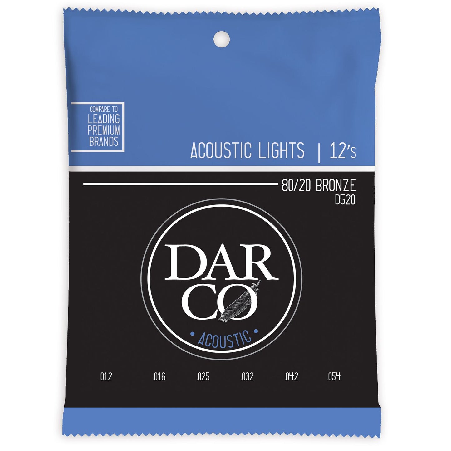 Darco® Acoustic Guitar Strings 80/20 Bronze 12