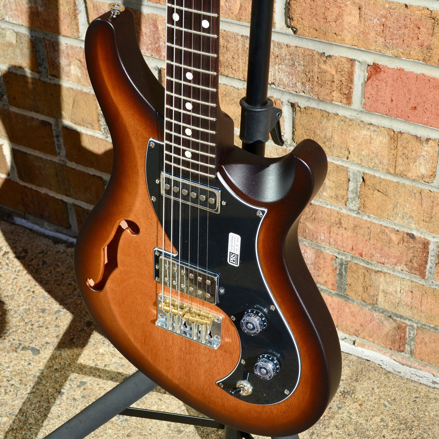 PRS S2 Vela Semi-Hollow Satin McCarty Tobacco Sunburst