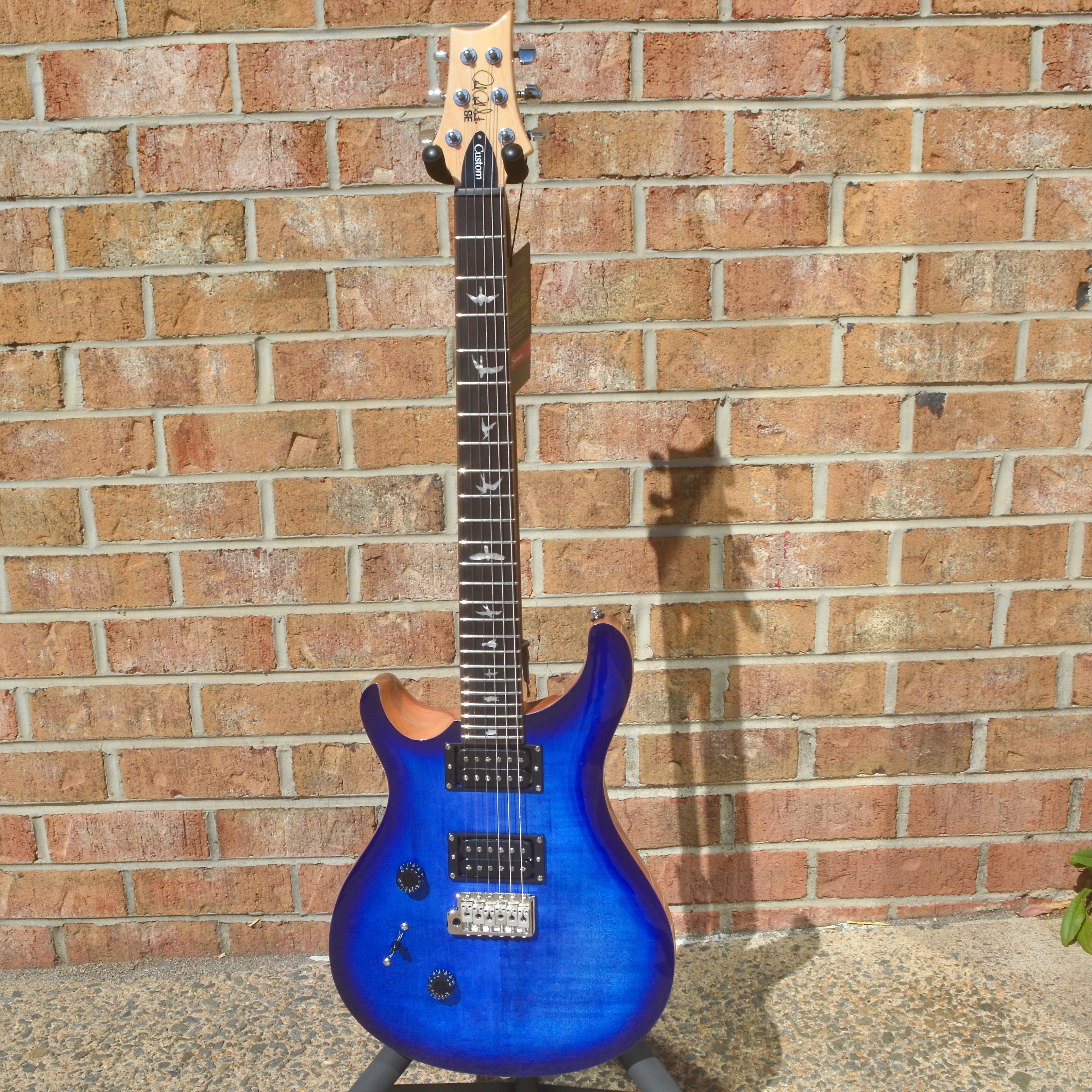 2022 PRS SE Custom 24 Lefty Faded Blue Burst