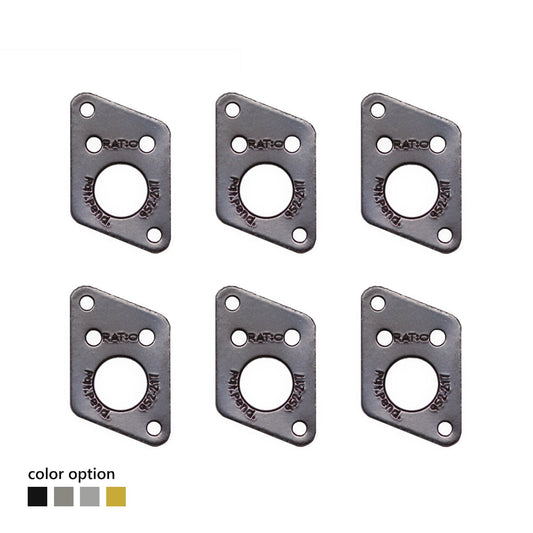 GraphtechI nvisoMatch Plates for Ratio Tuners, 'F' Style Screw Hole (set of 6) Black