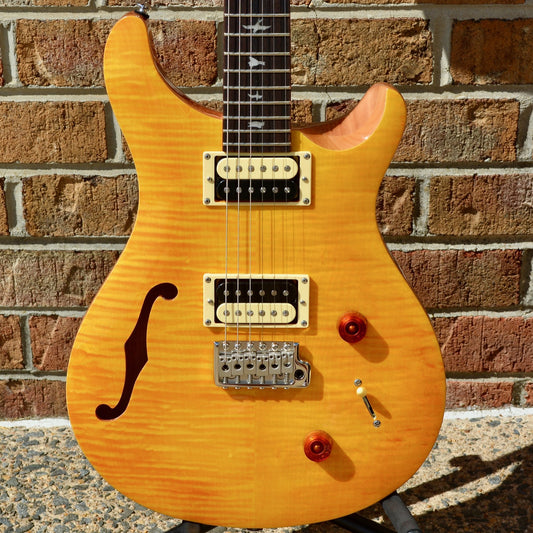 2022 PRS SE Custom 22 Semi-Hollow Santana Yellow