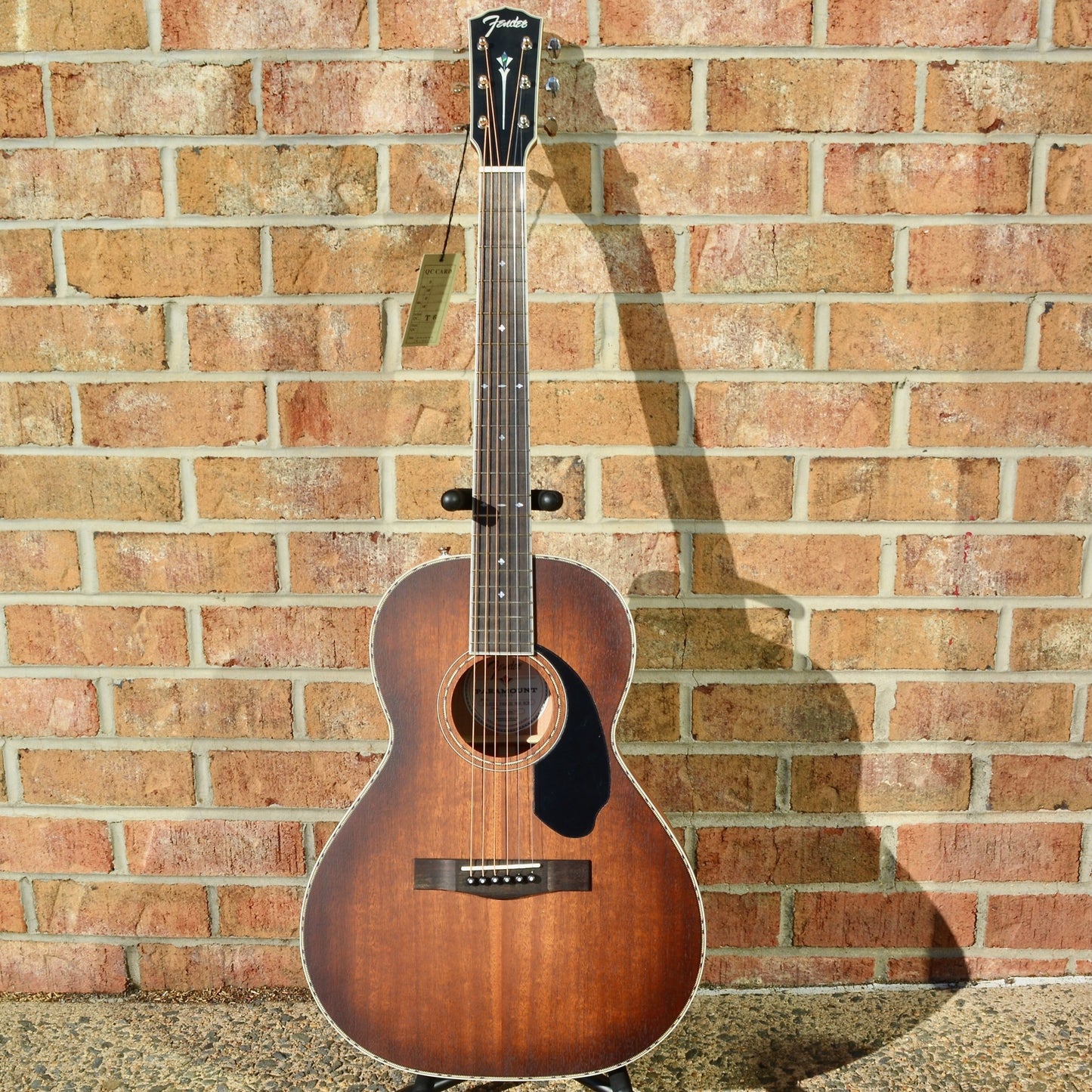 Fender PS-220E Parlor, All Mahogany, Ovangkol Fingerboard, Aged Cognac Burst