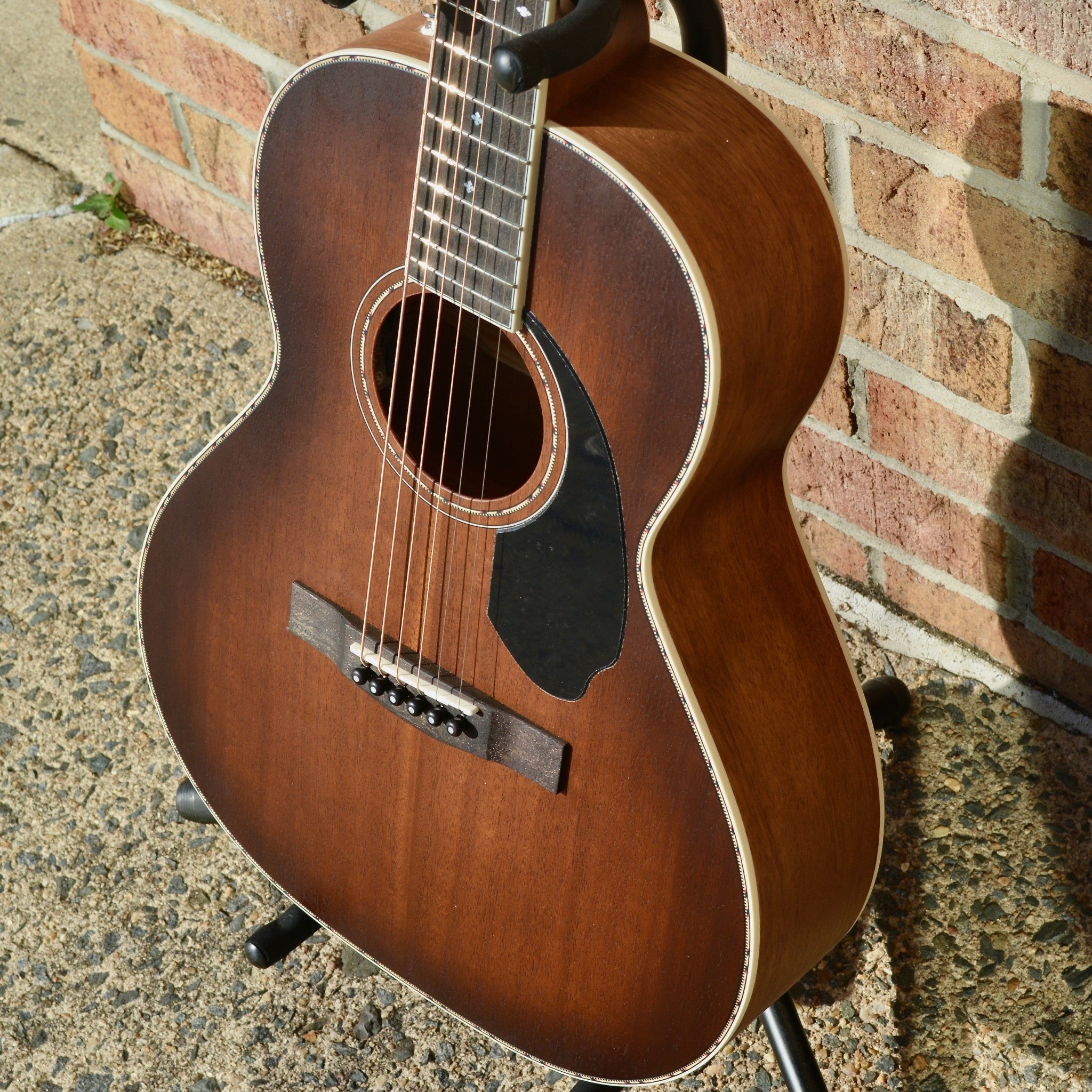 Fender PS-220E Parlor, All Mahogany, Ovangkol Fingerboard, Aged Cognac Burst