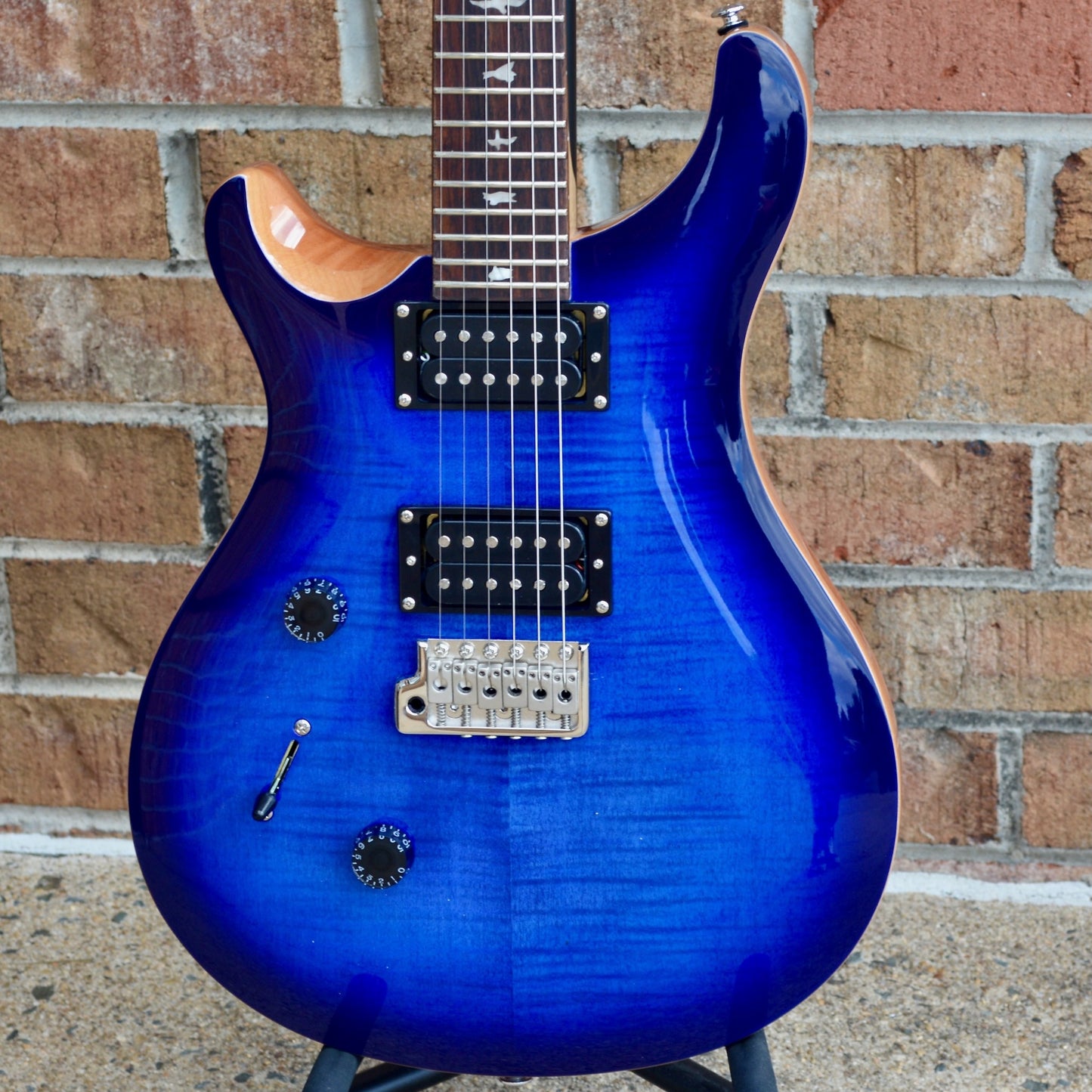 2022 PRS SE Custom 24 Lefty Faded Blue Burst