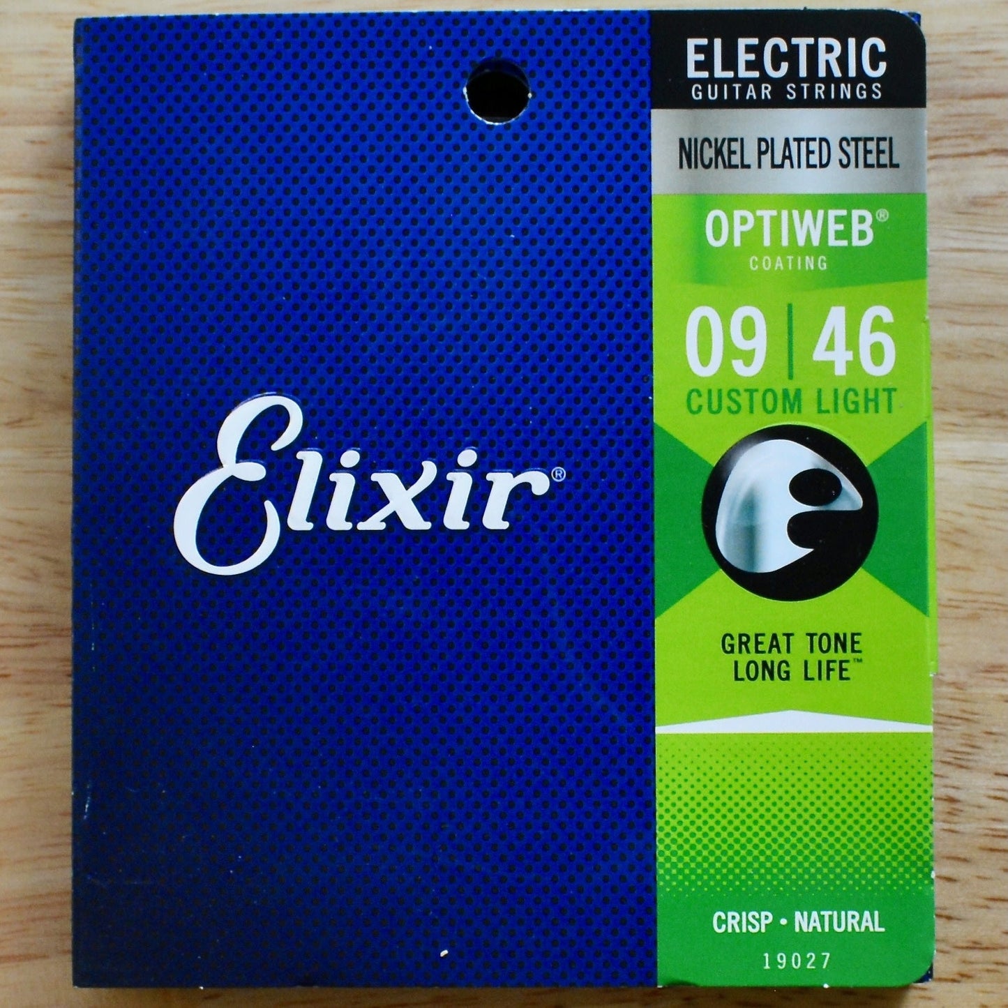 Elixir Electric Nickle Strings Optiweb Coating Custom Light