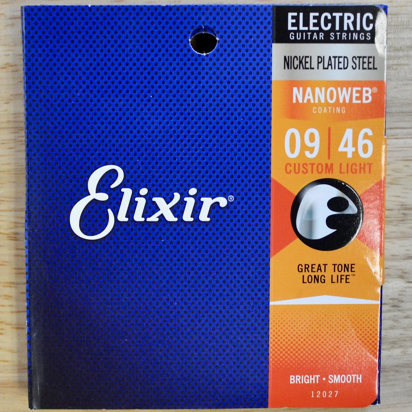 Elixir Nickle Electric Strings Nanoweb Coating Custom Light