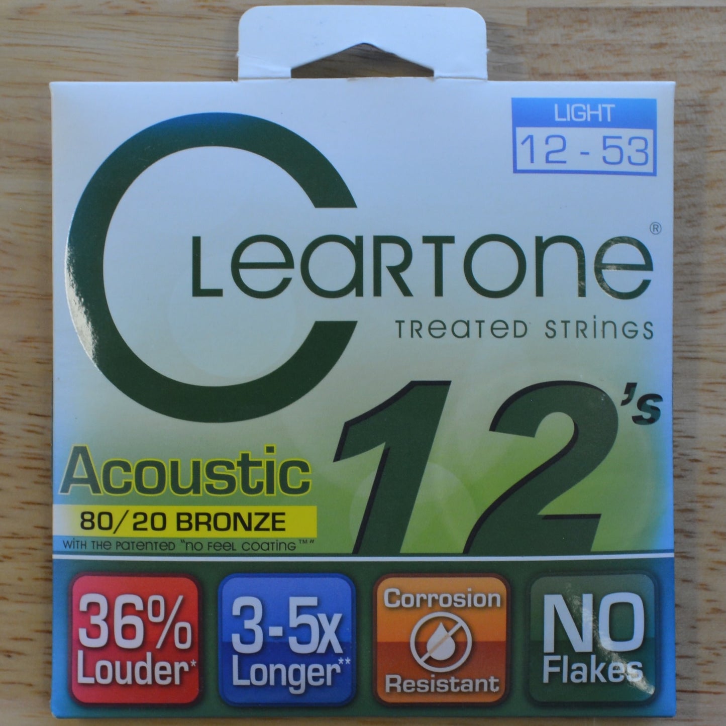 Cleartone Treated Acoustic Strings 80/20 Bronze Light