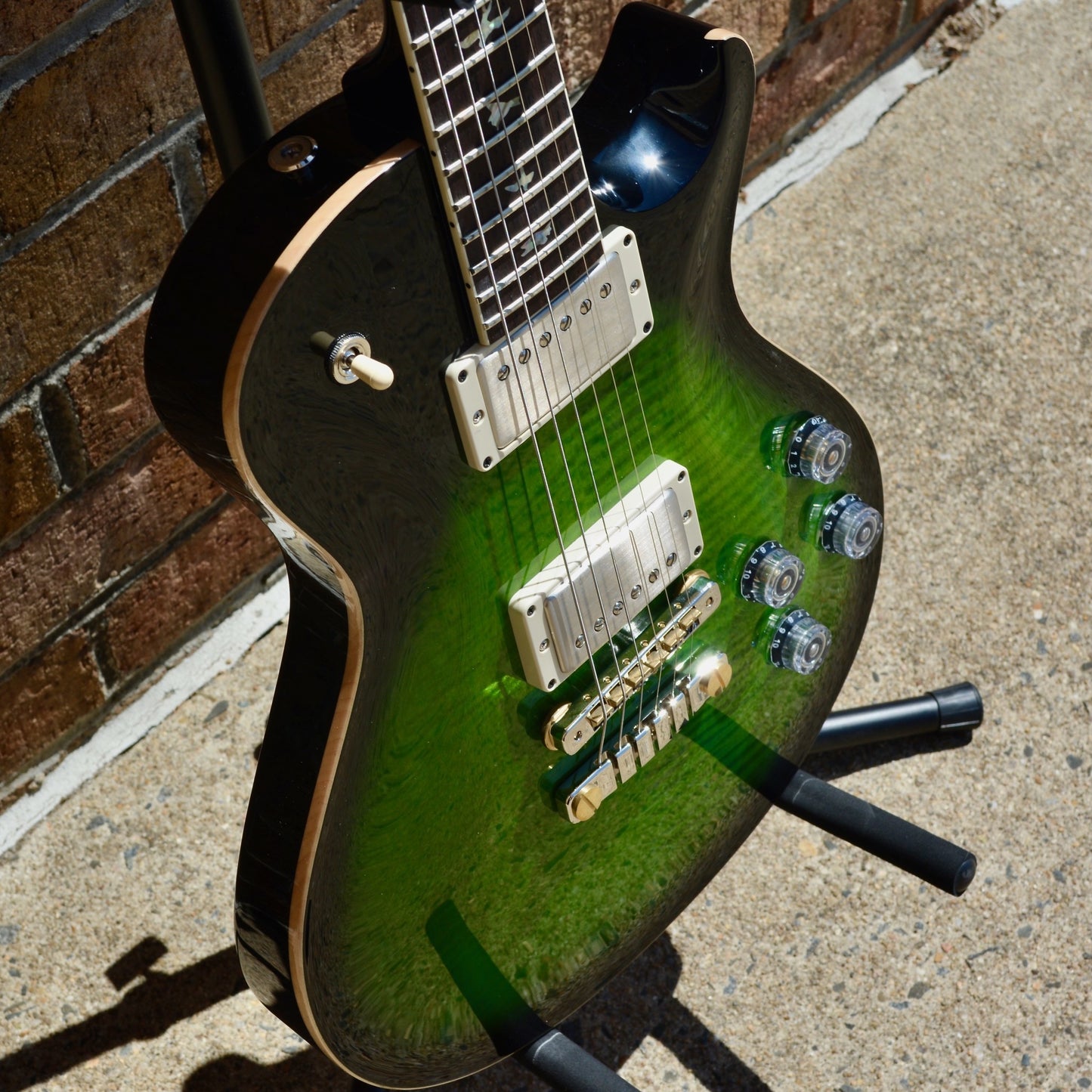 2022 PRS McCarty 594 Singlecut Emerald Green w/ Black Wrap Burst