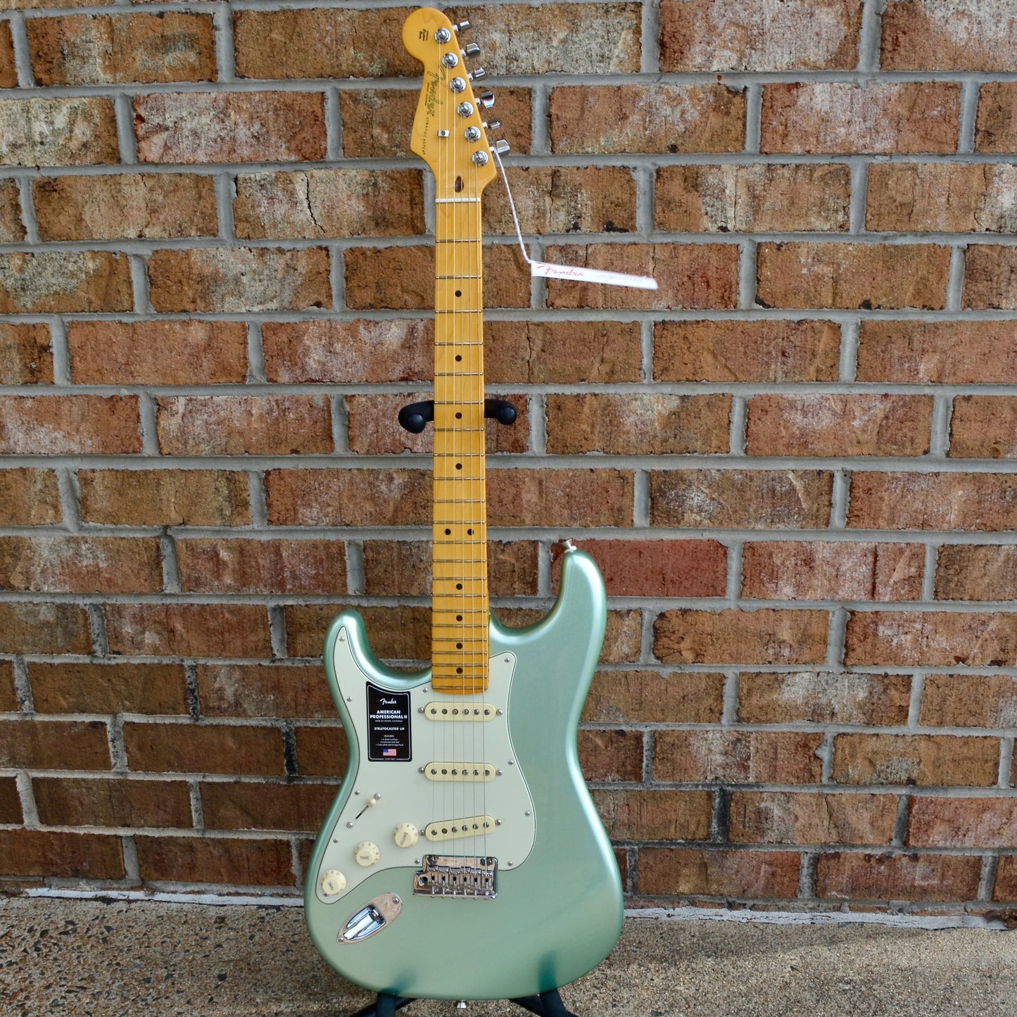 Fender  American Professional II Stratocaster® Left-Hand, Maple Fingerboard, Mystic Surf Green