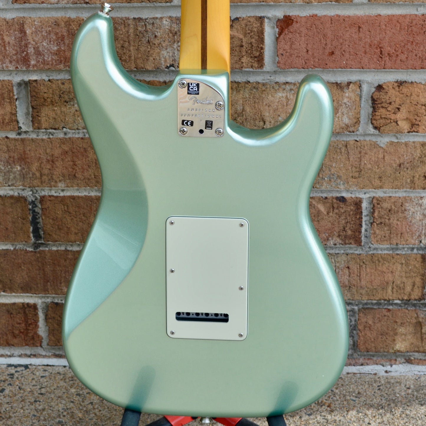 Fender  American Professional II Stratocaster® Left-Hand, Maple Fingerboard, Mystic Surf Green