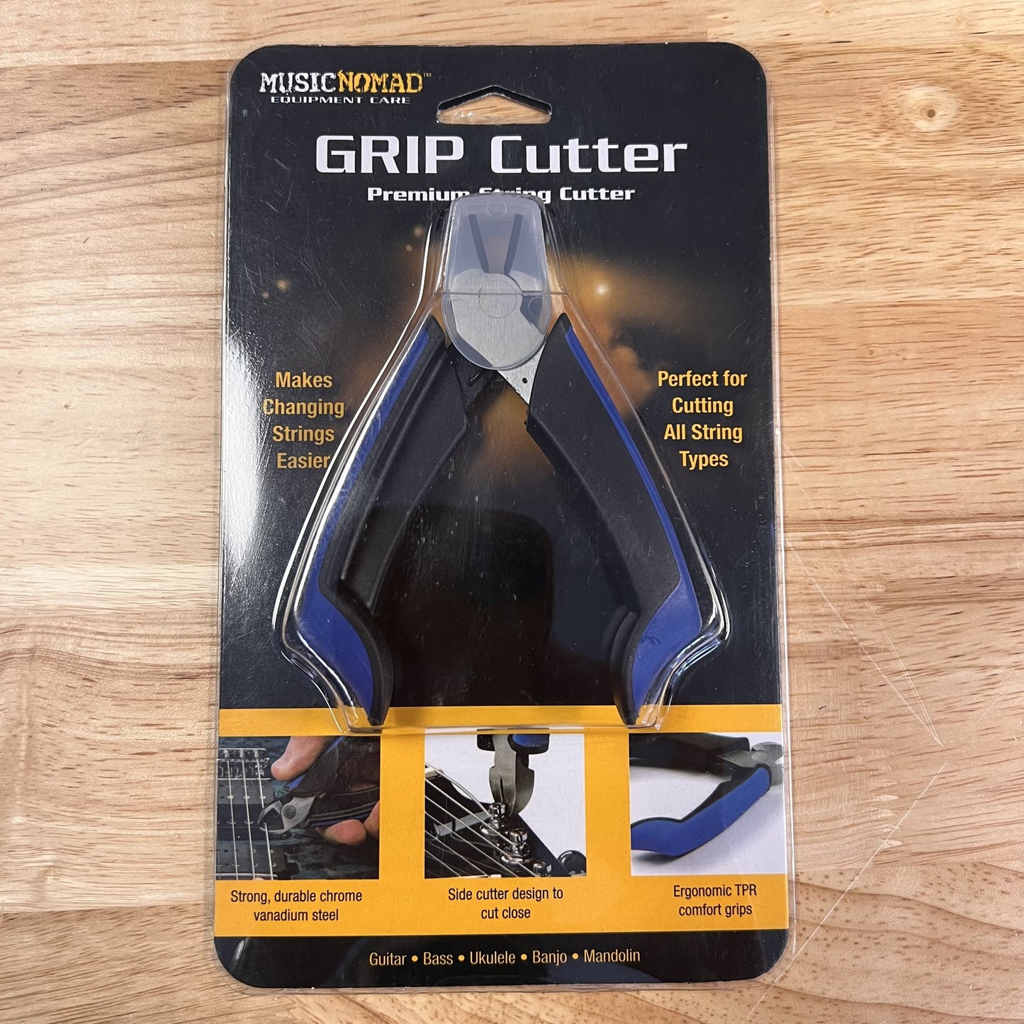 Music Nomad Grip Cutter - Premium String Cutter with Sheath 3" x 4.5