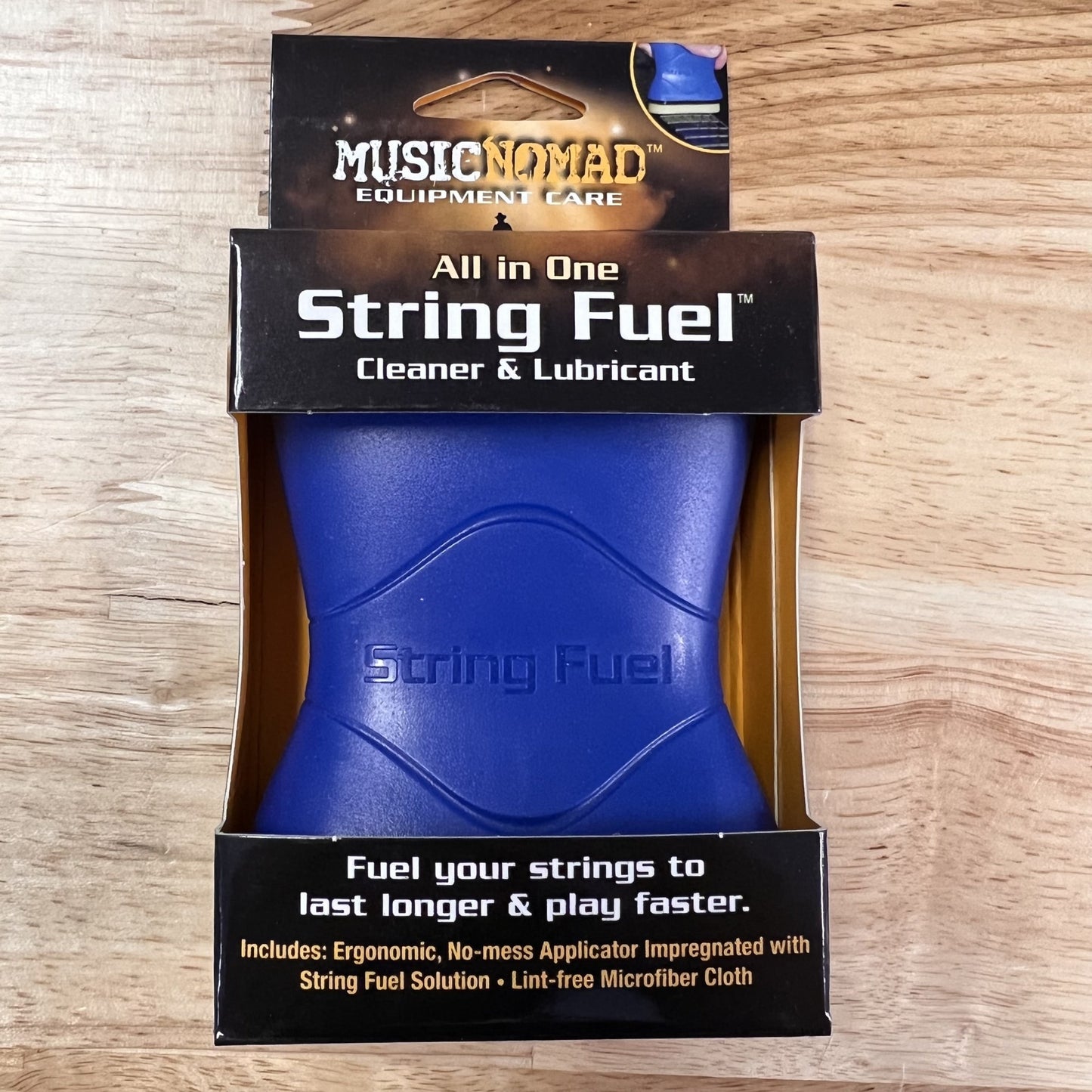 Music Nomad String Fuel - All in One String Cleaner & Lubricant 2.5" x 3.5