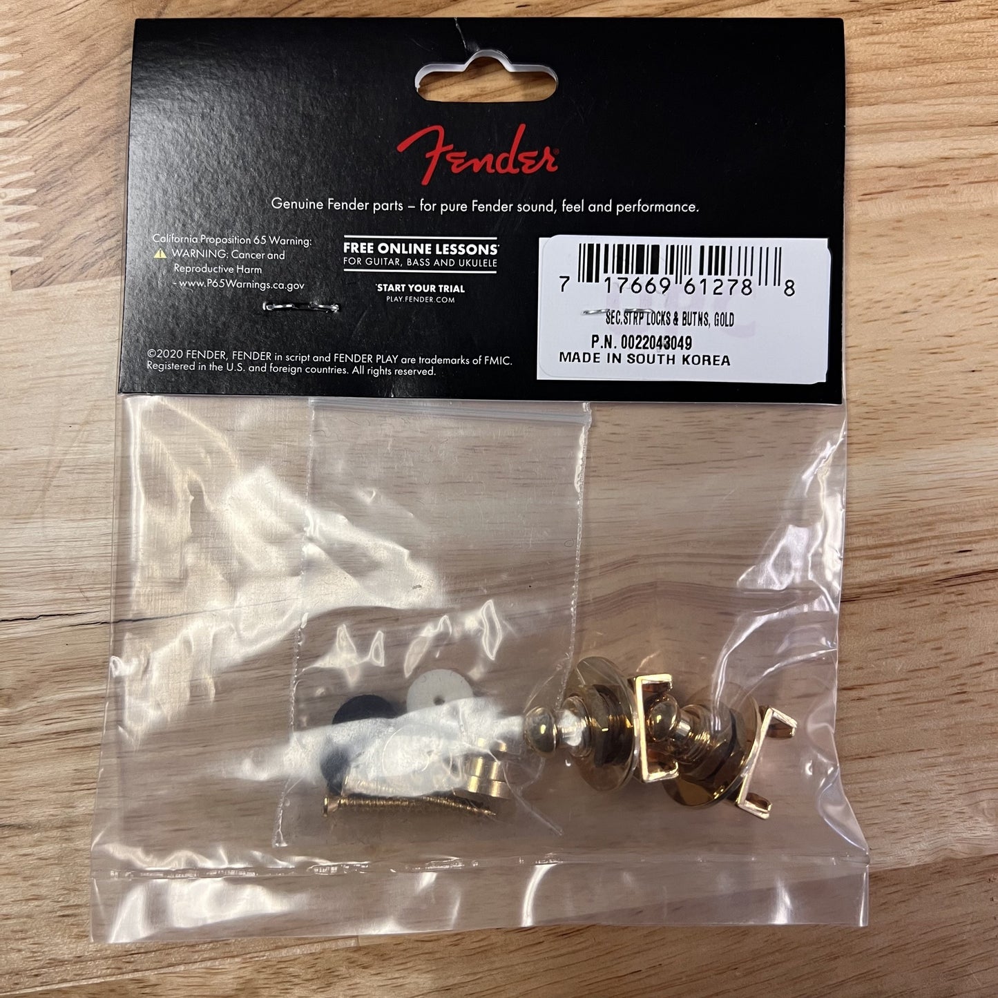 Fender Elite Strap Locks, Gold
