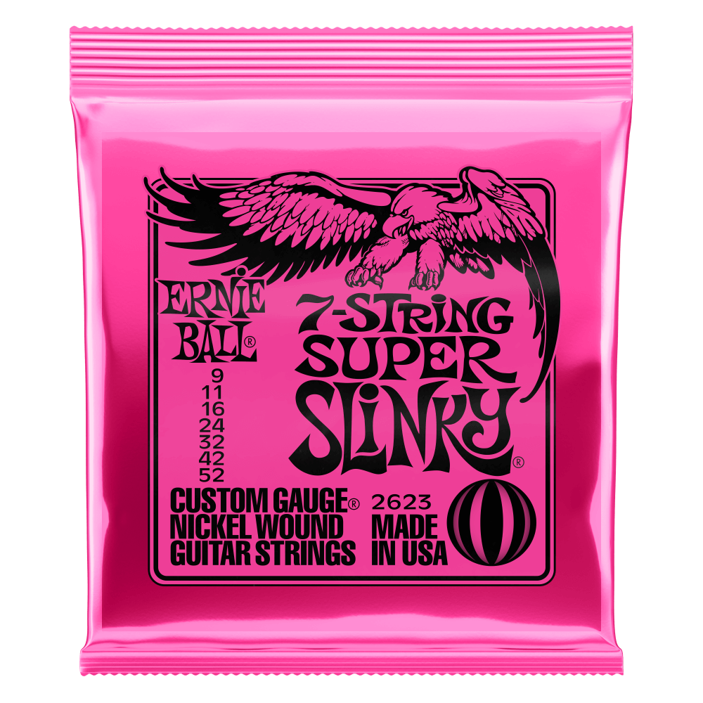 Ernie Ball 7 String Super Slinky Electric Guitar Strings 9-52