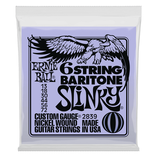 Ernie Ball 6 String Baritone Slinky 13-72