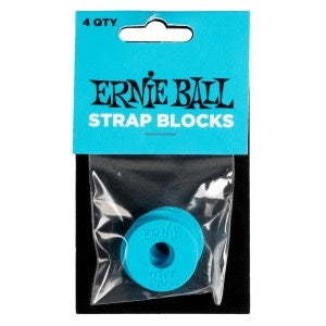 Ernie Ball Strap Blocks 4 Pack - Blue