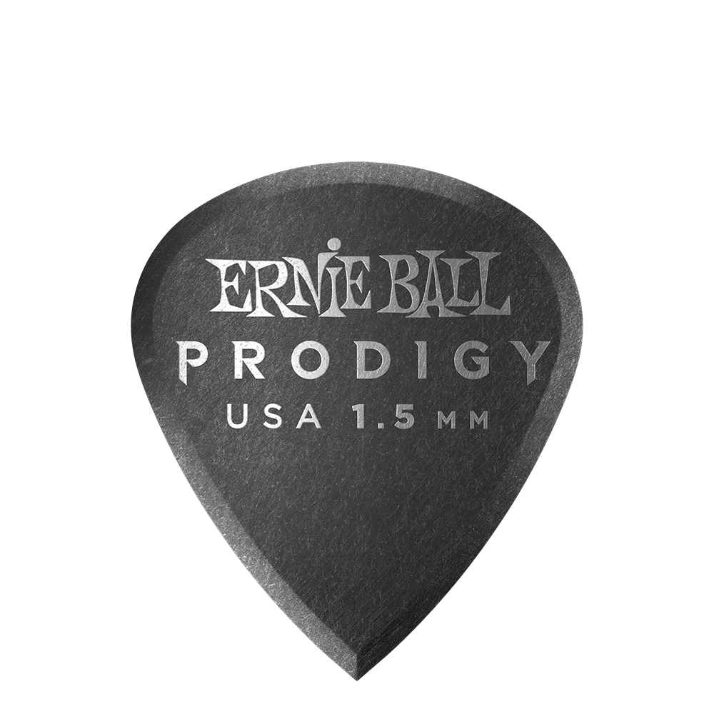 Ernie Ball 1.5 MM Black Mini Prodigy Picks 6 Pack