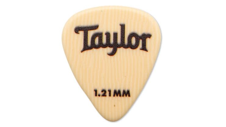 Taylor Premium DarkTone Ivoroid 351 Guitar Picks, 6-Pack 1.21mm