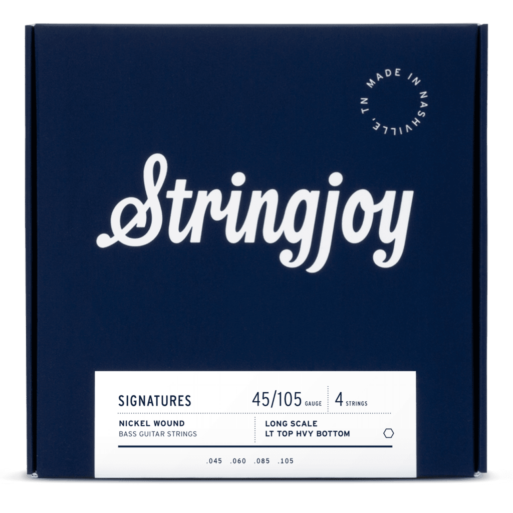 Stringjoy Signatures Light Top / Heavy Bottom Gauge (45-105) 4 String Long Scale Nickel Wound Bass Guitar Strings