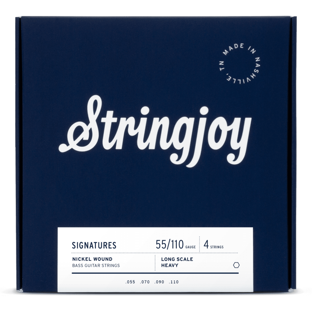 Stringjoy Signatures Heavy Gauge (55-110) 4 String Long Scale Nickel Wound Bass Guitar Strings