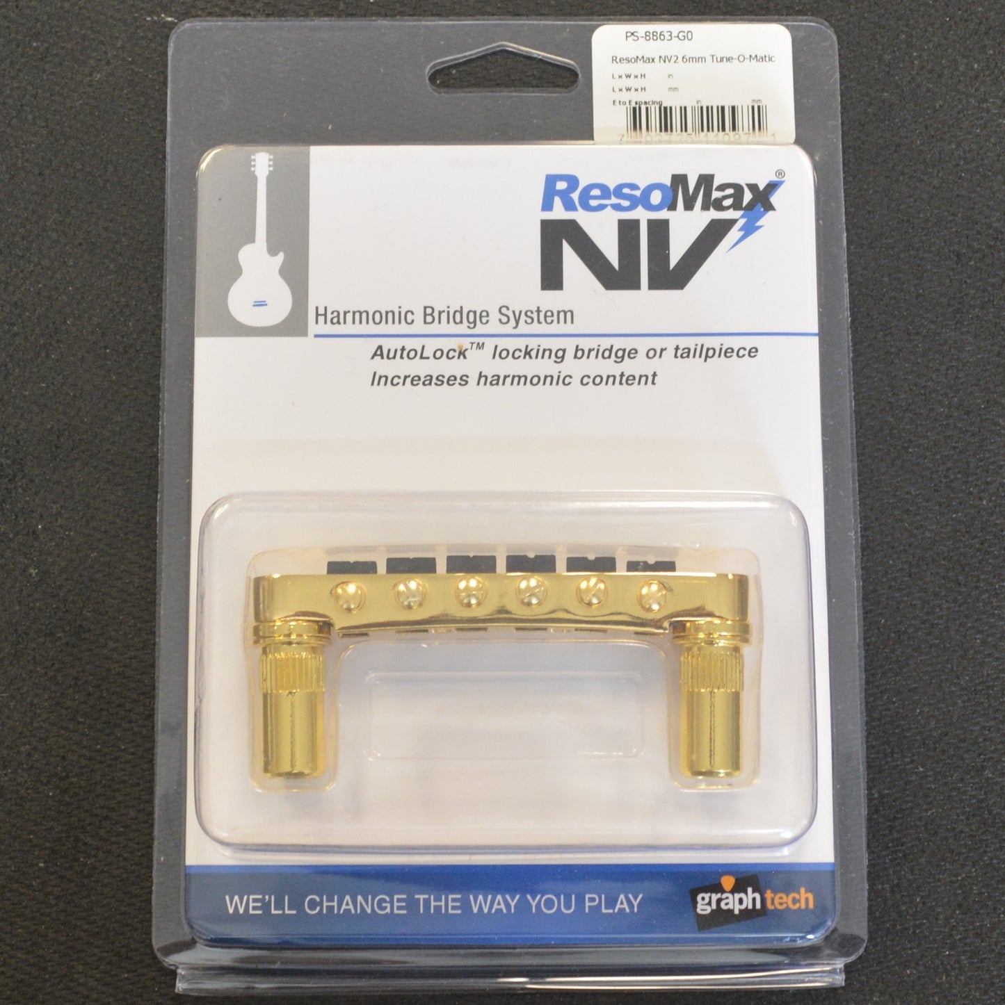 Graph Tech String Saver Resomax NV2 Tune-O-Matic Gold